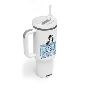 The Loon Platoon Defend The North Tumbler With Handle MN State Bird Loon Resistance TS12 Print Your Wear