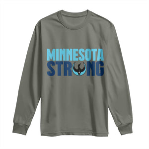 MN State Bird Loon Long Sleeve Shirt Minnesota Strong Pride TS12 Military Green Print Your Wear