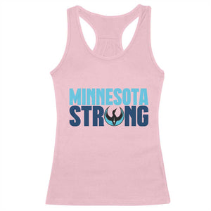 MN State Bird Loon Racerback Tank Top Minnesota Strong Pride TS12 Light Pink Print Your Wear