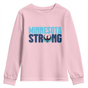 MN State Bird Loon Youth Sweatshirt Minnesota Strong Pride TS12 Light Pink Print Your Wear