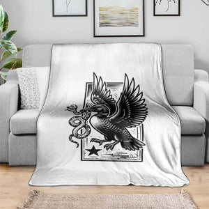Rebel Loon Takes Down The Snake Throw Blanket Support MN Anti Ice Movement TS12 Print Your Wear