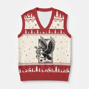 Rebel Loon Takes Down The Snake V-Neck Knit Sweater Vest Support MN Anti Ice Movement TS12 Beige Red Print Your Wear