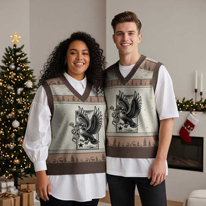 Rebel Loon Takes Down The Snake V-Neck Knit Sweater Vest Support MN Anti Ice Movement TS12 Mocha Mousse Print Your Wear