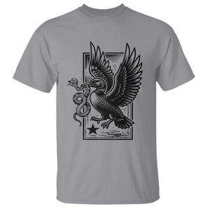 Rebel Loon Takes Down The Snake T Shirt Support MN Anti Ice Movement TS12 Sport Gray Print Your Wear