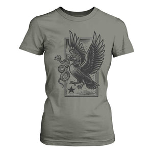 Rebel Loon Takes Down The Snake T Shirt For Women Support MN Anti Ice Movement TS12 Military Green Print Your Wear