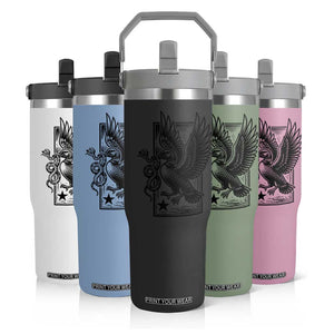 Rebel Loon Takes Down The Snake Flip Straw Tumbler Support MN Anti Ice Movement TS12 Print Your Wear
