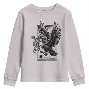 Rebel Loon Takes Down The Snake Youth Sweatshirt Support MN Anti Ice Movement TS12 Ice Gray Print Your Wear