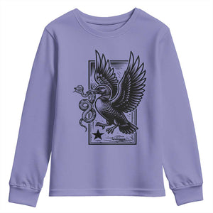 Rebel Loon Takes Down The Snake Youth Sweatshirt Support MN Anti Ice Movement TS12 Violet Print Your Wear