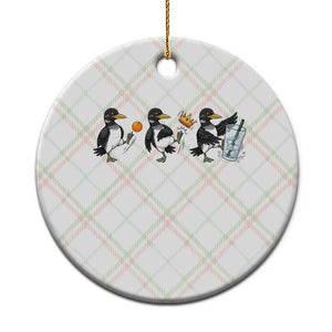 Funny No Kings MN Rebel Loon Ceramic Ornament Minnesota State Pride TS12 1pc Christmas Plaid Print Your Wear