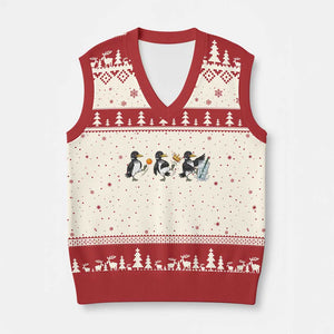 Funny No Kings MN Rebel Loon V-Neck Knit Sweater Vest Minnesota State Pride TS12 Beige Red Print Your Wear