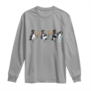 Funny No Kings MN Rebel Loon Long Sleeve Shirt Minnesota State Pride TS12 Sport Gray Print Your Wear