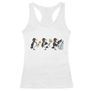 Funny No Kings MN Rebel Loon Racerback Tank Top Minnesota State Pride TS12 White Print Your Wear
