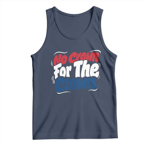 Anti Monarchy Political Tank Top No Crown For A Clown TS12 Navy Print Your Wear