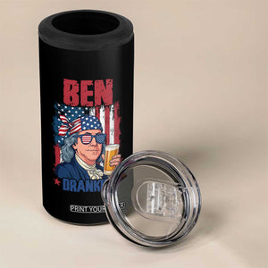 Benjamin Franklin 4 in 1 Can Cooler Tumbler Funny Ben Drankin American History TS12 Print Your Wear