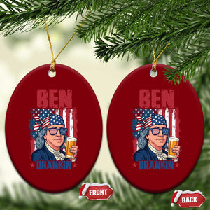 Benjamin Franklin Ceramic Ornament Funny Ben Drankin American History TS12 Print Your Wear