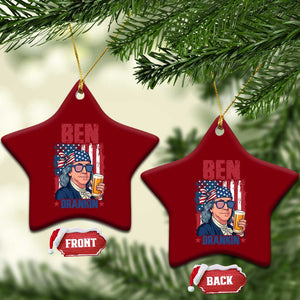 Benjamin Franklin Ceramic Ornament Funny Ben Drankin American History TS12 Print Your Wear