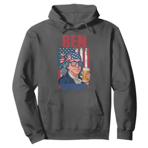Benjamin Franklin Hoodie Funny Ben Drankin American History TS12 Dark Heather Print Your Wear