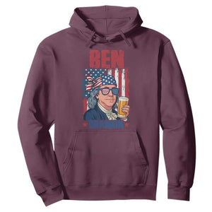 Benjamin Franklin Hoodie Funny Ben Drankin American History TS12 Maroon Print Your Wear
