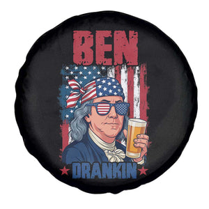 Benjamin Franklin Spare Tire Cover Funny Ben Drankin American History TS12 Print Your Wear