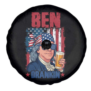 Benjamin Franklin Spare Tire Cover Funny Ben Drankin American History TS12 Print Your Wear