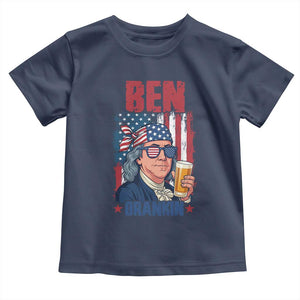 Benjamin Franklin Toddler T Shirt Funny Ben Drankin American History TS12 Navy Print Your Wear