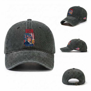 Benjamin Franklin Washed Cotton Baseball Cap Funny Ben Drankin American History TS12 Washed Cap Universal Fit Dark Green Print Your Wear