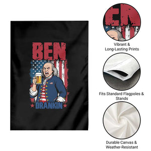 Benjamin Franklin Garden Flag Funny Patriotic Founding Father TS12 Print Your Wear