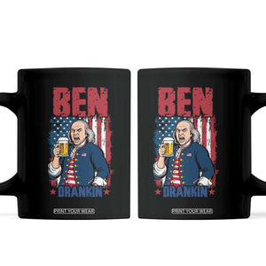 Benjamin Franklin Coffee Mug Funny Patriotic Founding Father TS12 Black Print Your Wear