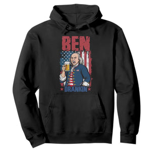 Benjamin Franklin Hoodie Funny Patriotic Founding Father TS12 Black Print Your Wear