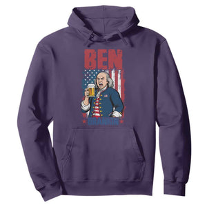 Benjamin Franklin Hoodie Funny Patriotic Founding Father TS12 Purple Print Your Wear