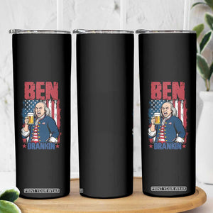 Benjamin Franklin Skinny Tumbler Funny Patriotic Founding Father TS12 Print Your Wear