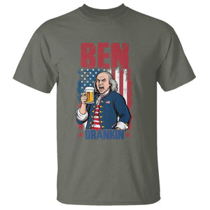 Benjamin Franklin T Shirt Funny Patriotic Founding Father TS12 Military Green Print Your Wear