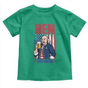 Benjamin Franklin Toddler T Shirt Funny Patriotic Founding Father TS12 Irish Green Print Your Wear