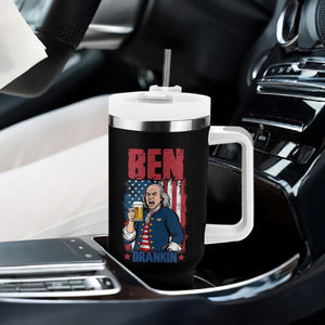 Benjamin Franklin Tumbler With Handle Funny Patriotic Founding Father TS12 Print Your Wear