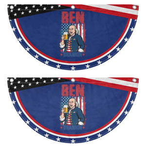 Benjamin Franklin Patriotic Fan Flag Funny Founding Father Gift