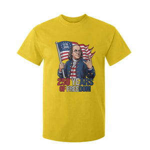 Patriotic Benjamin Franklin T Shirt For Kid 250 Years Of Freedom TS12 Daisy Print Your Wear