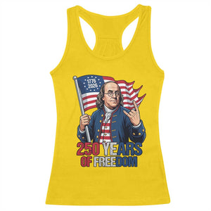 Patriotic Benjamin Franklin Racerback Tank Top 250 Years Of Freedom TS12 Daisy Print Your Wear
