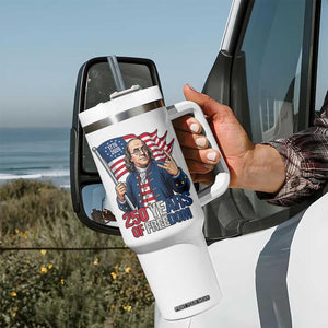 Patriotic Benjamin Franklin Tumbler With Handle 250 Years Of Freedom TS12 Print Your Wear