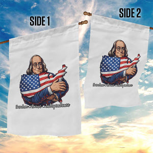 Benjamin Franklin Garden Flag Freedom Liberty Independence American History TS12 Print Your Wear