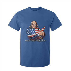 Benjamin Franklin T Shirt For Kid Freedom Liberty Independence American History TS12 Royal Blue Print Your Wear