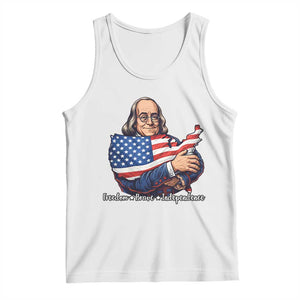 Benjamin Franklin Tank Top Freedom Liberty Independence American History TS12 White Print Your Wear