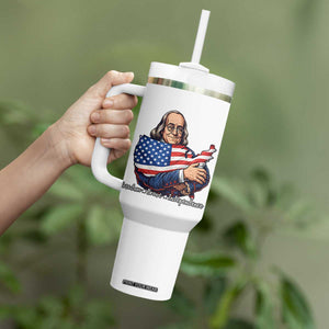 Benjamin Franklin Tumbler With Handle Freedom Liberty Independence American History TS12 Print Your Wear