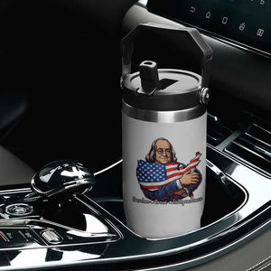 Benjamin Franklin Flip Straw Tumbler Freedom Liberty Independence American History TS12 Print Your Wear