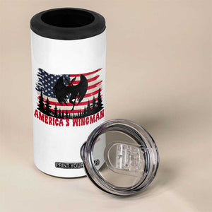 Mothman Americas Wingman 4 in 1 Can Cooler Tumbler Funny Patriotic Cryptid TS12 Print Your Wear