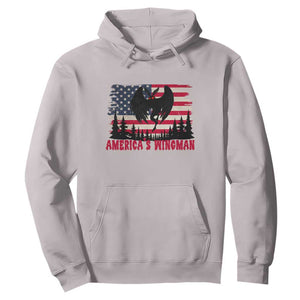 Mothman Americas Wingman Hoodie Funny Patriotic Cryptid TS12 Ice Gray Print Your Wear