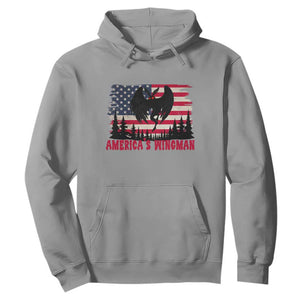 Mothman Americas Wingman Hoodie Funny Patriotic Cryptid TS12 Sport Gray Print Your Wear