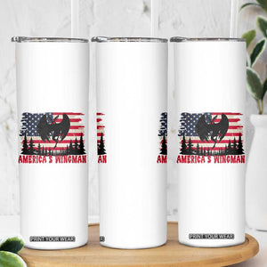 Mothman Americas Wingman Skinny Tumbler Funny Patriotic Cryptid TS12 Print Your Wear