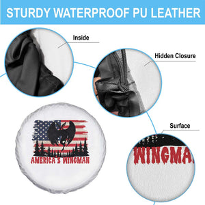 Mothman Americas Wingman Spare Tire Cover Funny Patriotic Cryptid TS12 Print Your Wear