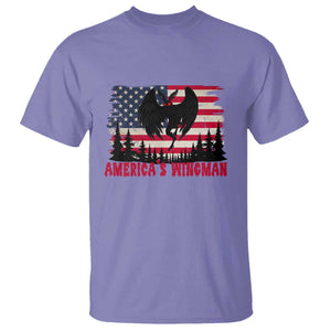 Mothman Americas Wingman T Shirt Funny Patriotic Cryptid TS12 Violet Print Your Wear
