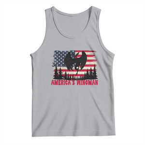 Mothman Americas Wingman Tank Top Funny Patriotic Cryptid TS12 Athletic Heather Print Your Wear
